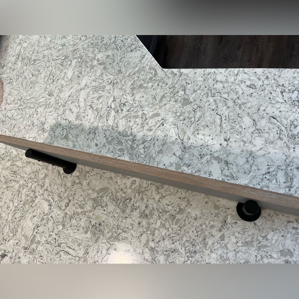 36” wooden floating shelf
